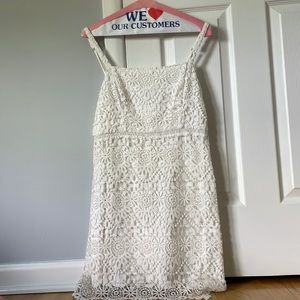 White lace dress